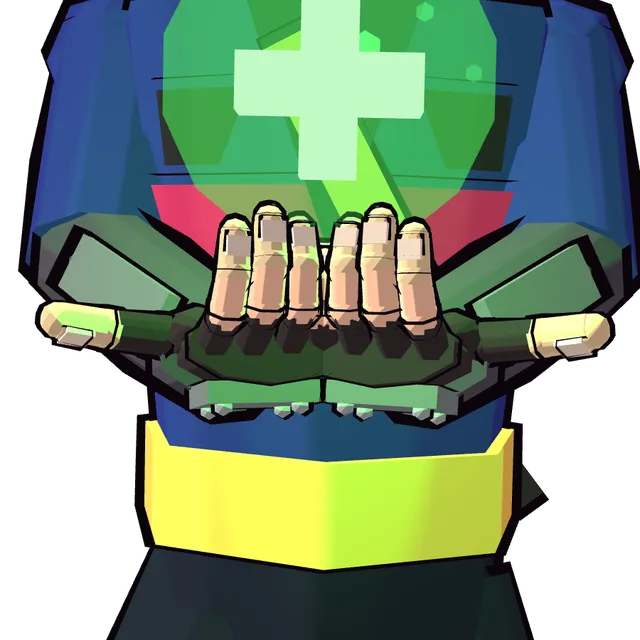 Kaito forming the Heal seal