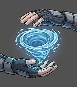 Illustration of the Water hand sign